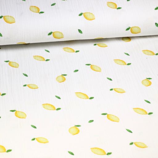 Hydrophilic Baby Cotton Printed Lemons