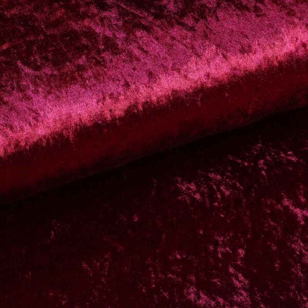 Velours de panne bordeaux