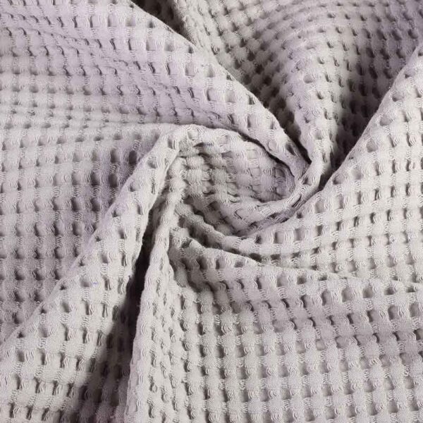 Waffle cotton large light gray