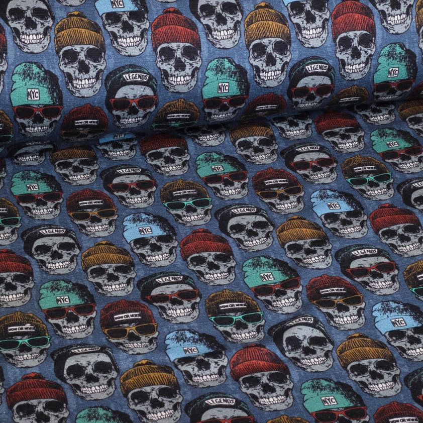 Jogging Alpine Fleece Digital Skull Blue