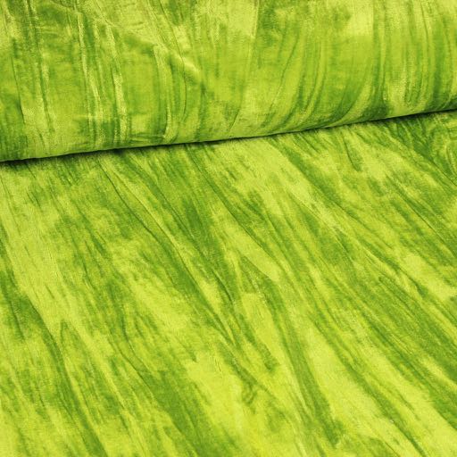 Gloss stretch velvet /velour pleated Lime