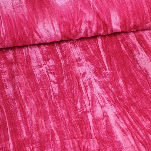 Gloss stretch velvet /velour pleated Fuchsia