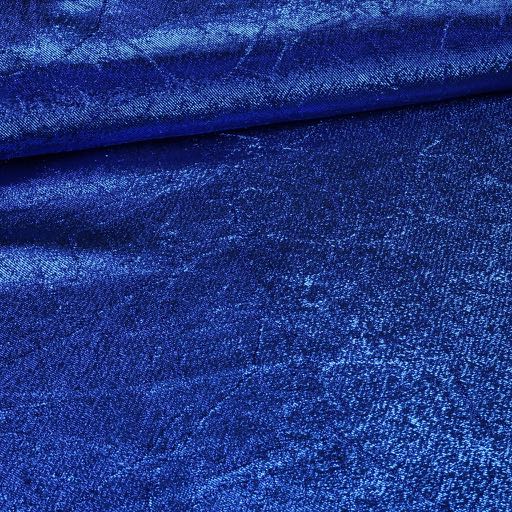 Lurex fabric crinkled Cobalt