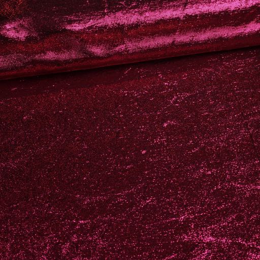 Lurex fabric crinkled Fuchsia