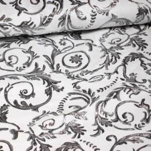 Baroque Jacquard white/silver