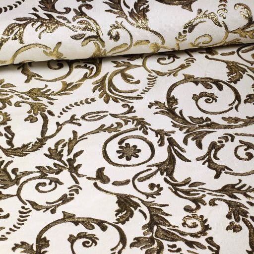Baroque Jacquard white/gold