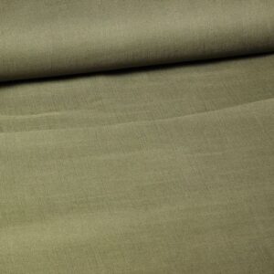 Linen viscose Army Green