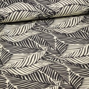 Linen viscose printed flowers 6