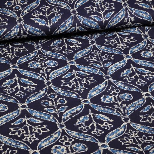Cotton Voile Batik Branches