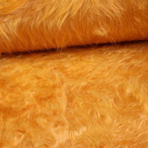 Long-haired faux fur / Plush golden yellow