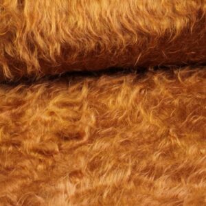 Long-haired faux fur / Plush cognac