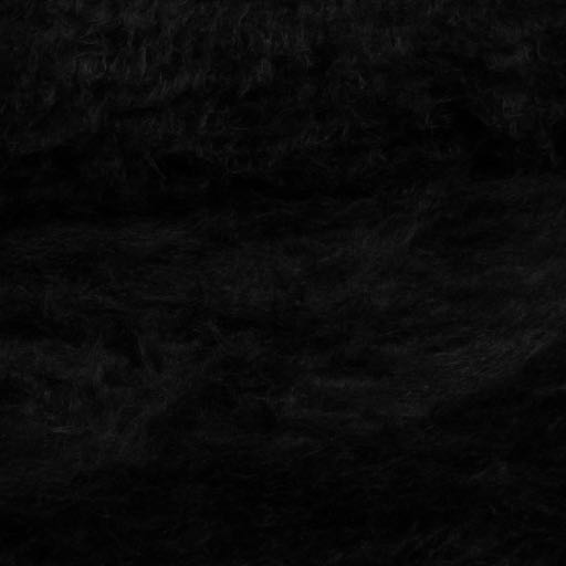Long-haired faux fur / Plush black