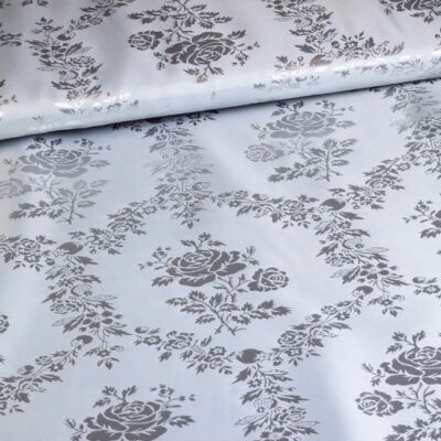 Satin Jacquard Rose light grey