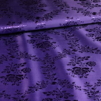 Satijn Jaquard Rose purple