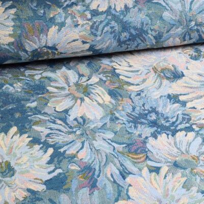 Gobelin fabric vintage flowers