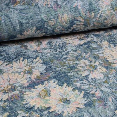 Gobelin fabric vintage flowers