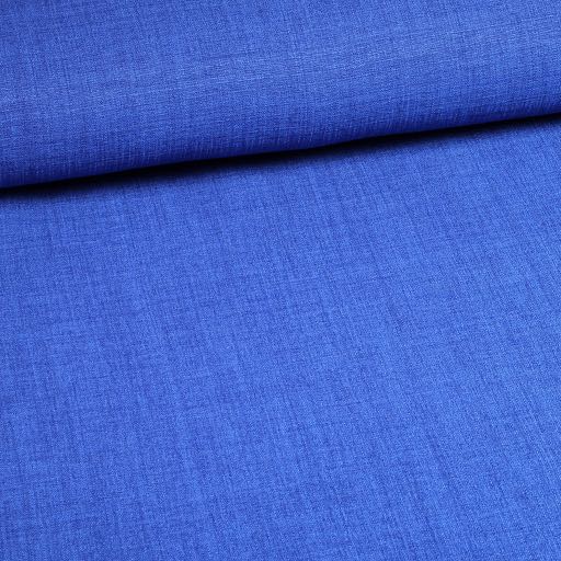 Linen look fabric cobalt melange