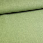 Linnenlook stof groen melange