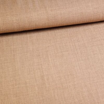 Linen look fabric taupe melange