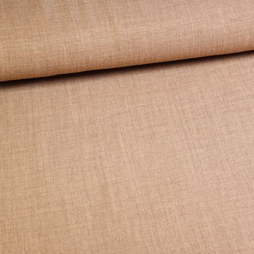 Linen look fabric taupe melange