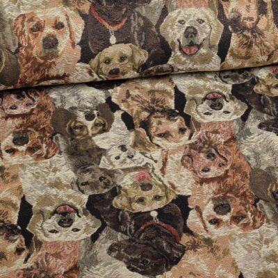Gobelin fabric dogs