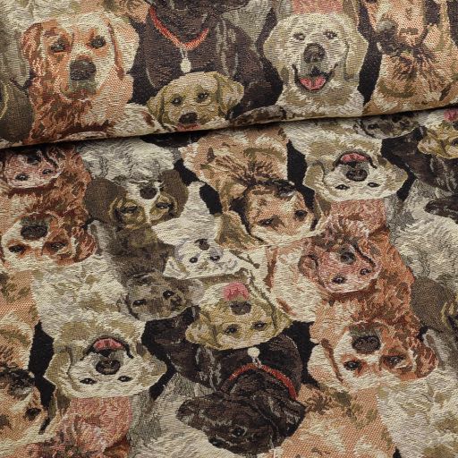 Gobelin fabric dogs