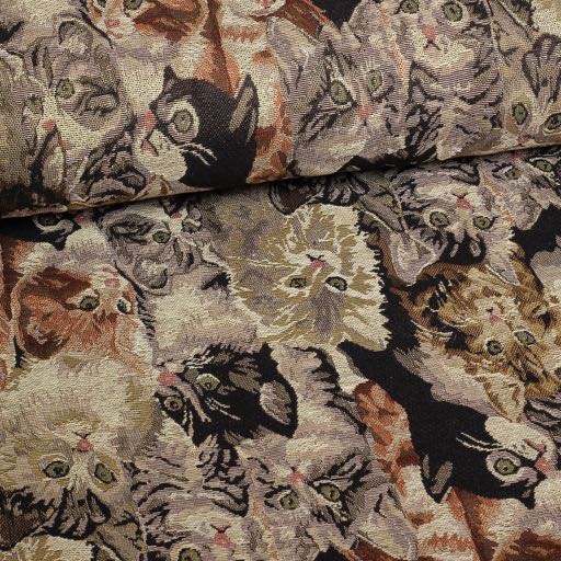 Gobelin fabric cats