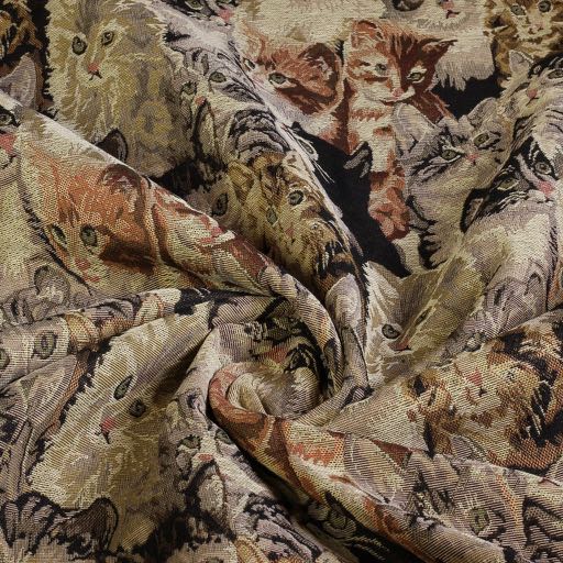 Gobelin fabric cats