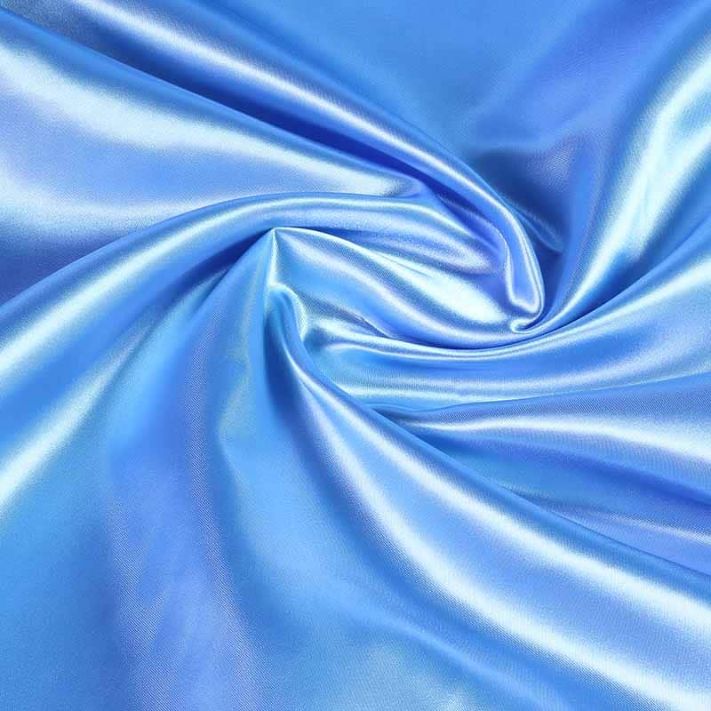 Satin fabric baby blue