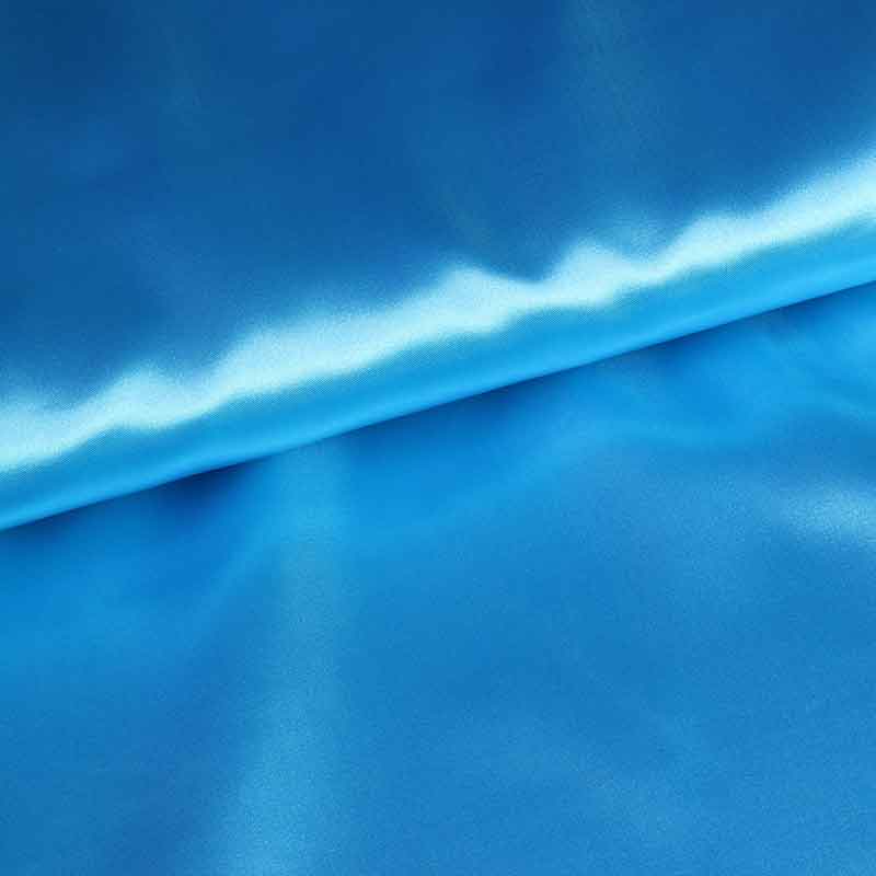Satin fabric aqua