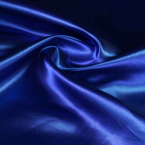 Satin fabric cobalt