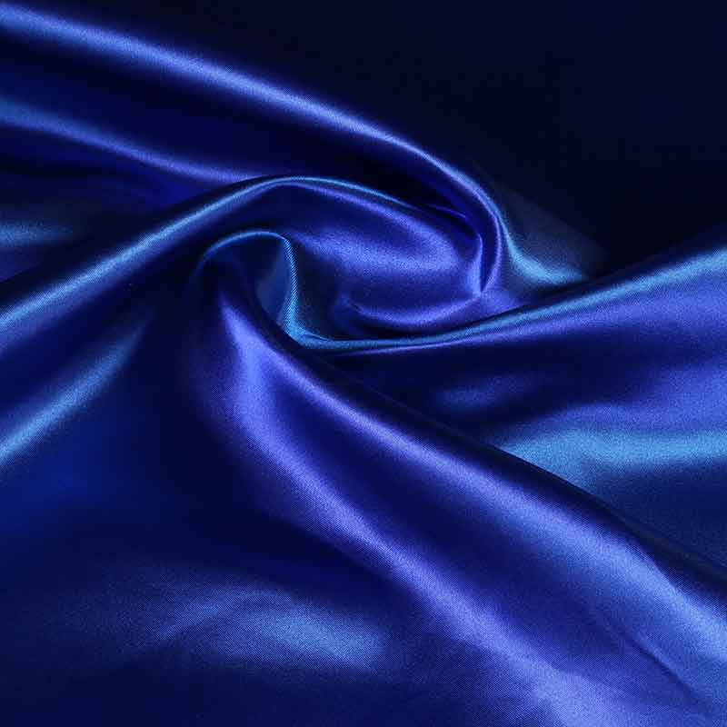 Satin fabric cobalt