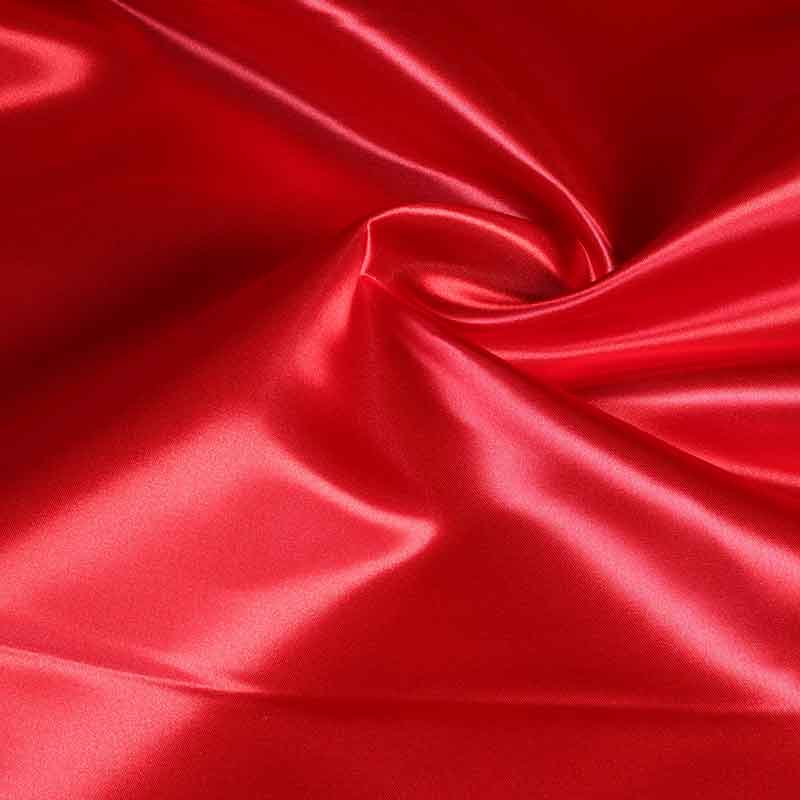 Satin fabric red