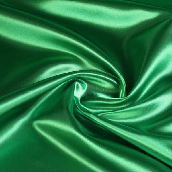 Satin fabric green