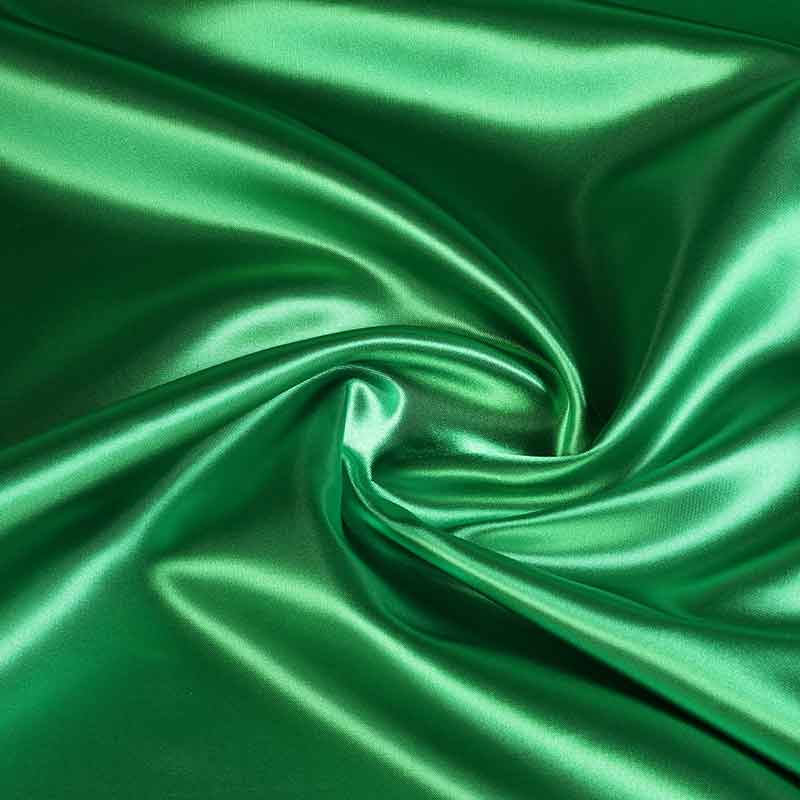 Satin fabric green