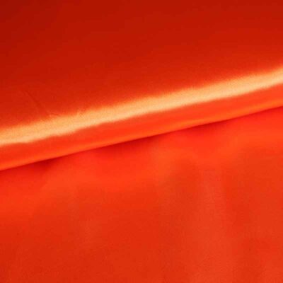 Satin fabric orange