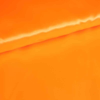 Satin fabric fluor orange