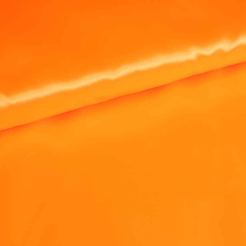 Satin fabric fluor orange