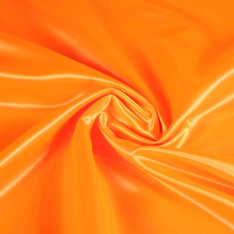 Satin fabric fluor orange