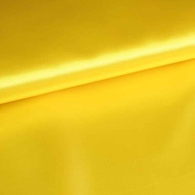 Satin fabric light yellow