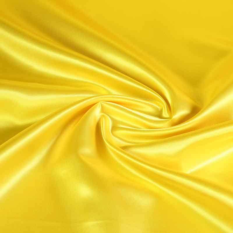 Satin fabric light yellow