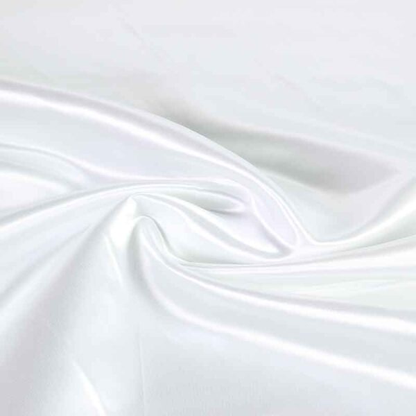 Satin fabric white