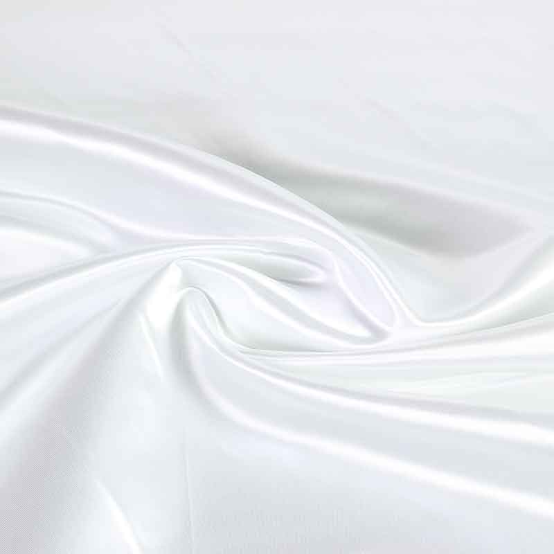Satin fabric white