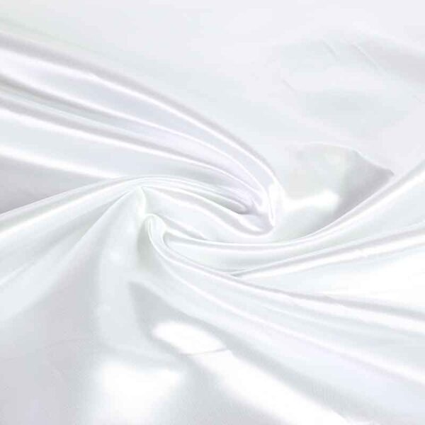 Satin fabric ivory