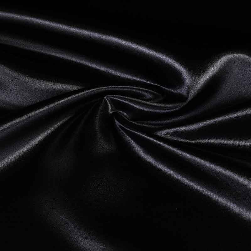 Satin fabric black