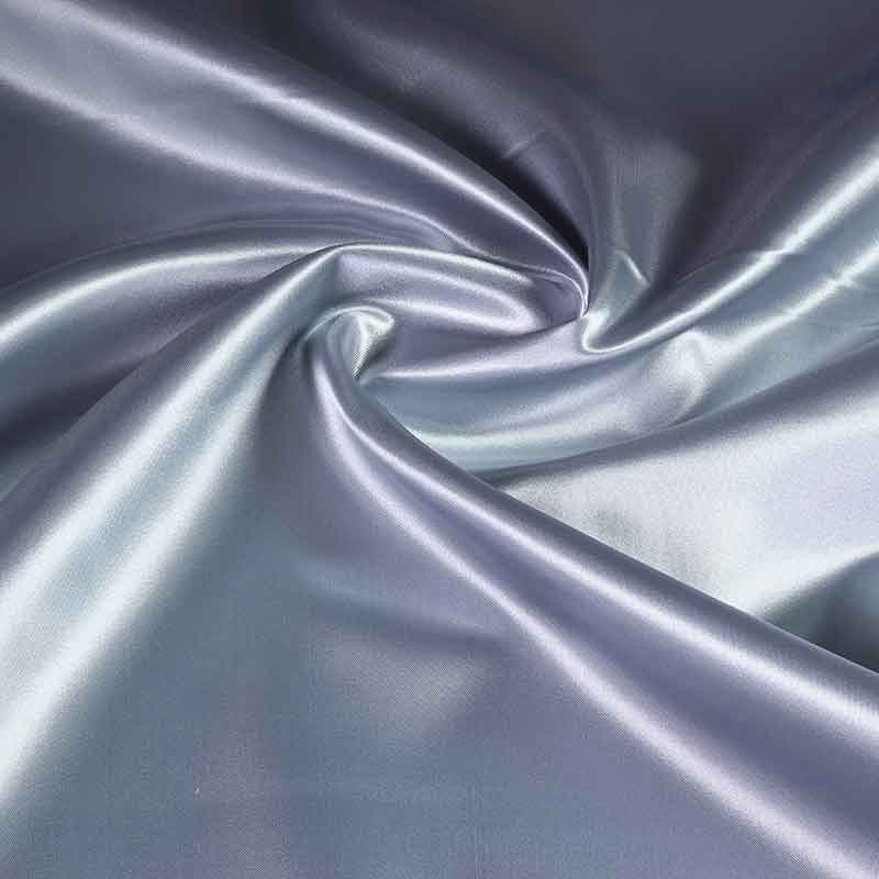 Satin fabric silver