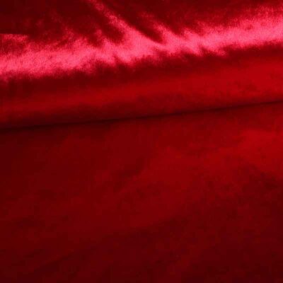 Velvet fabric red