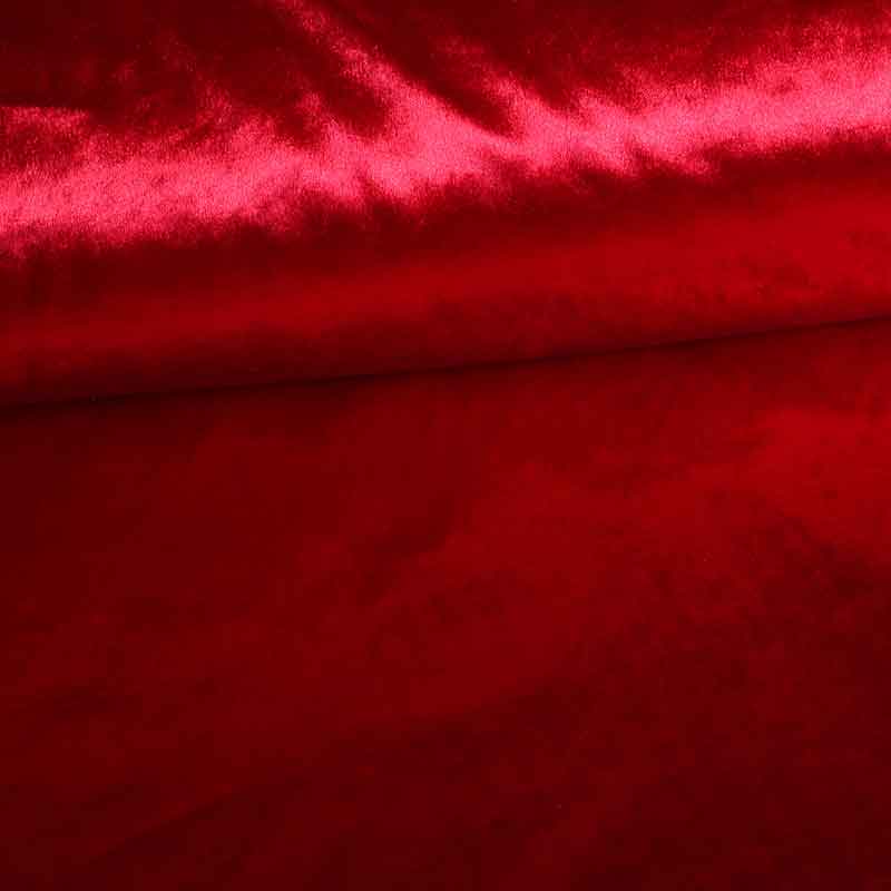 Velvet fabric red