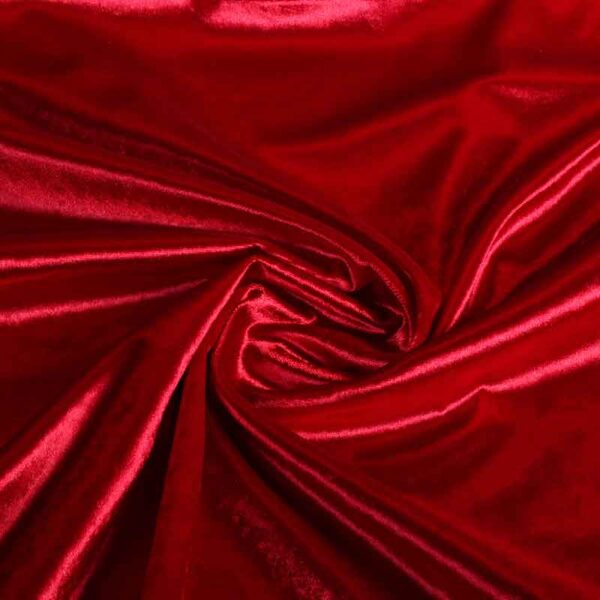 Velvet fabric red