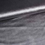 Stretch velvet stof zilver